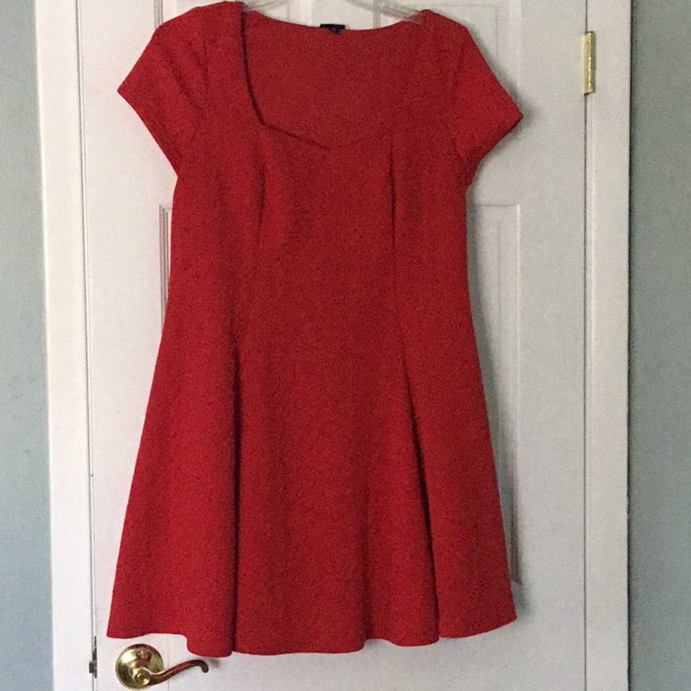 Simple red dress